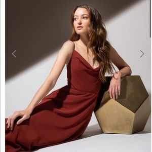 Jenny yoo Colby gown Rust color
